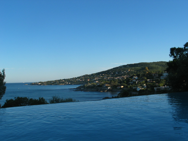 The swimming pool and the sea